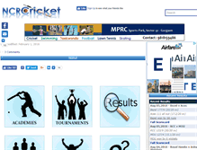 Tablet Screenshot of ncrcricket.com